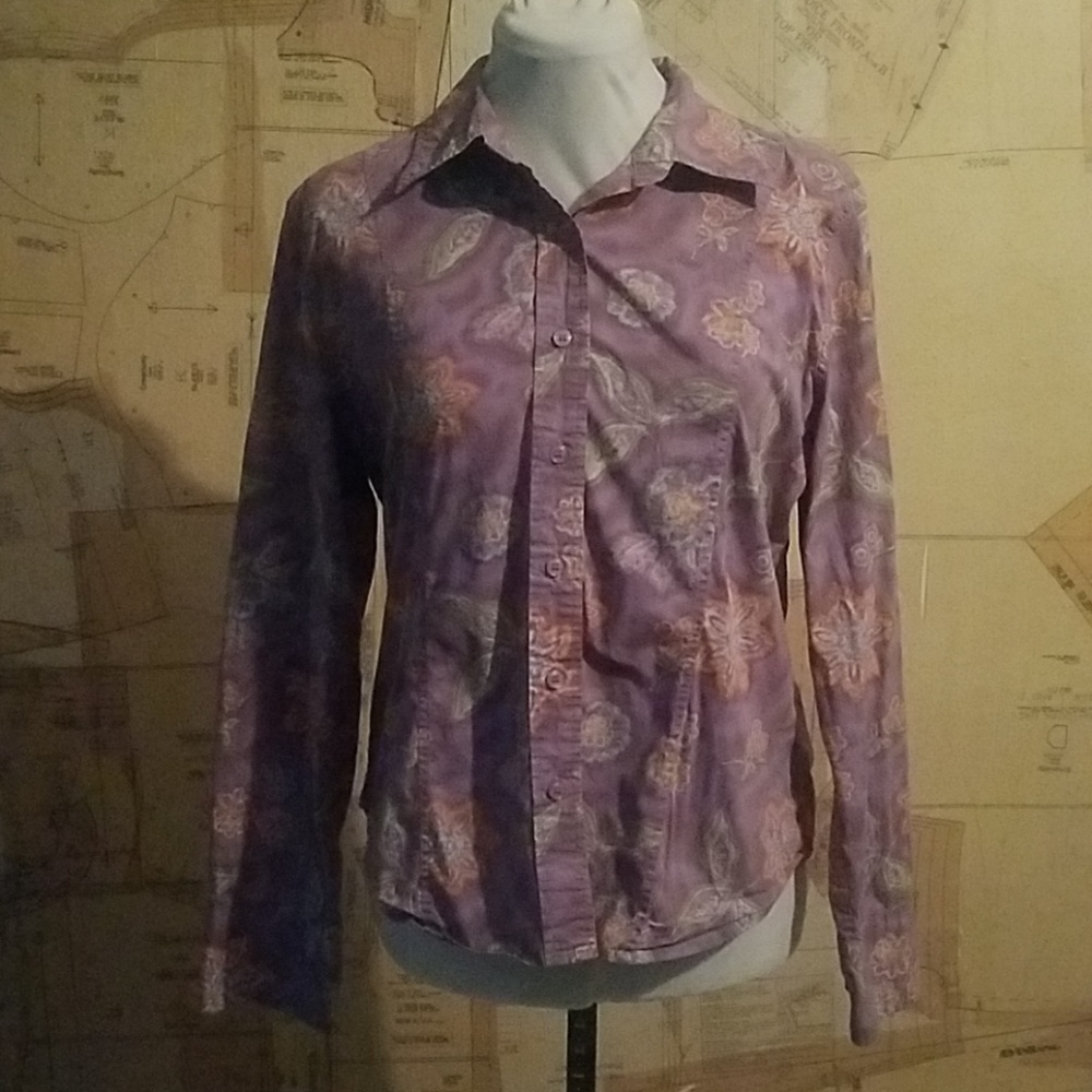 Purple Floral Top